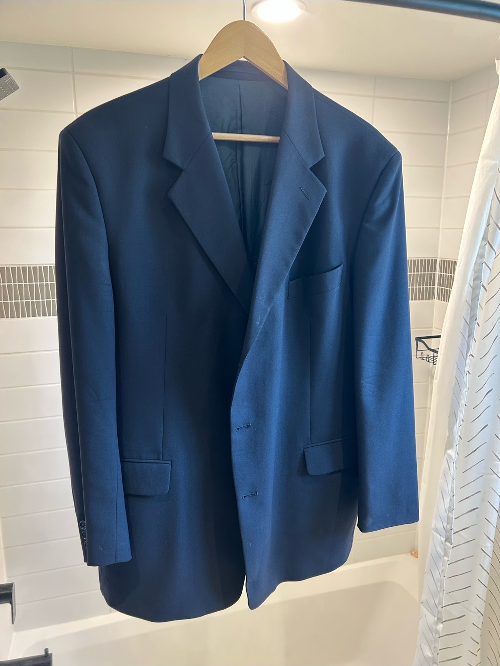 Yves Saint Laurent Navy Blue/Black Men's Sport Coat